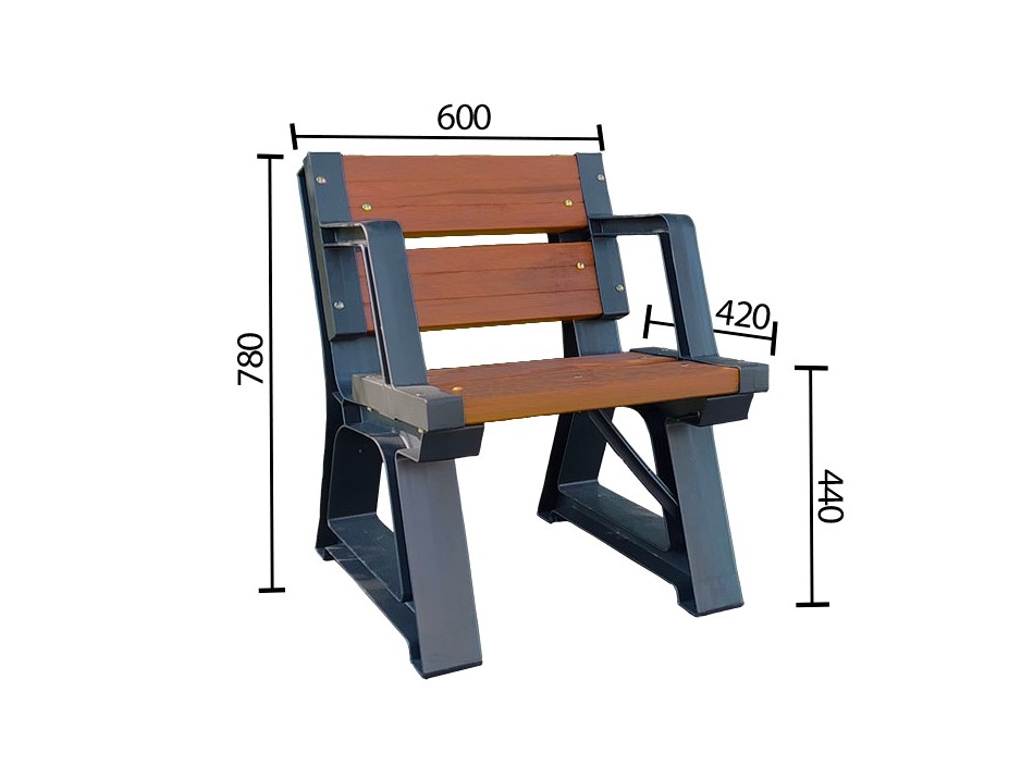 Silla de madera de plástico premium