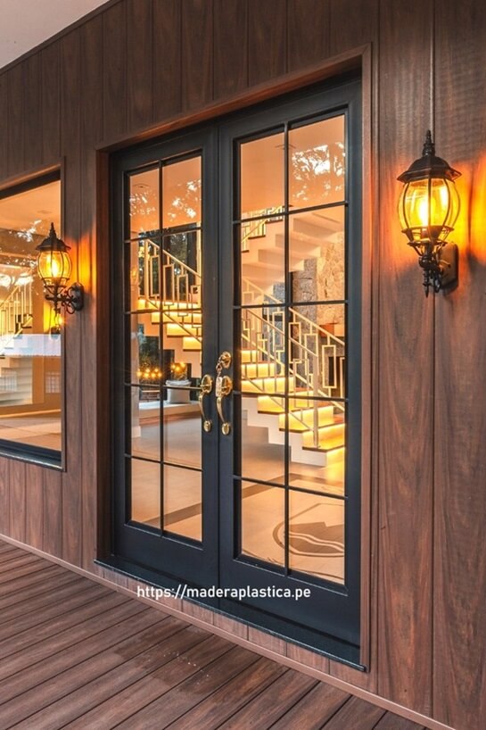 Acabados de fachada en madera plástica